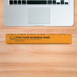 Business Brand on Orange Ruler
