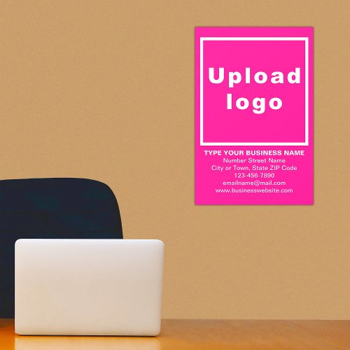 Business Brand on Pink Dynamic Wall Decal