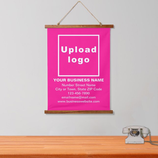 Business Brand on Pink Hanging Tapestry (Creator Uploaded)