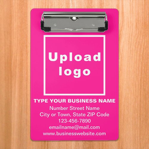 Business Brand on Pink Mini Clipboard