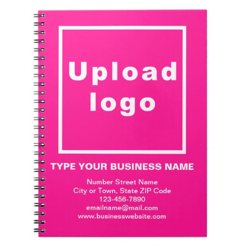 Business Brand on Pink Notebook