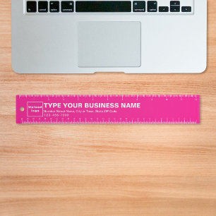 Business Brand on Pink Ruler