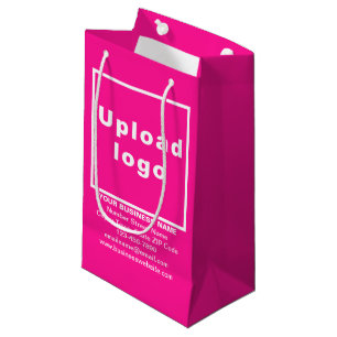 Business Brand on Pink Small Size Gift Bag