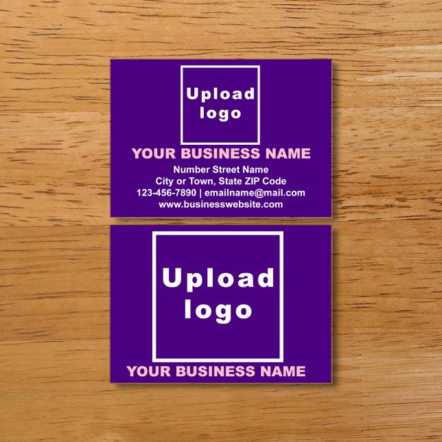 Business Brand on Purple Calling Card (Creator Uploaded)
