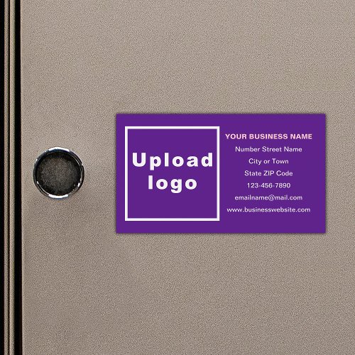 Business Brand on Purple Magnetic Card