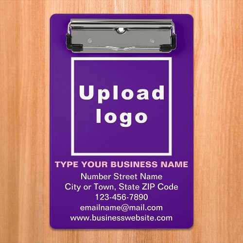 Business Brand on Purple Mini Clipboard