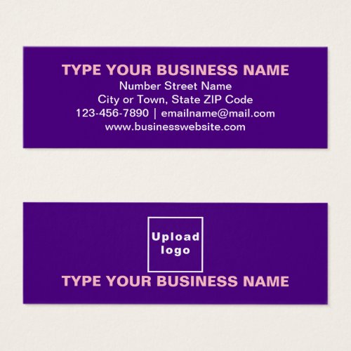 Business Brand on Purple Mini Profile Card