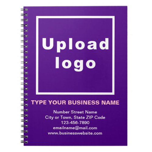 Business Brand on Purple Notebook