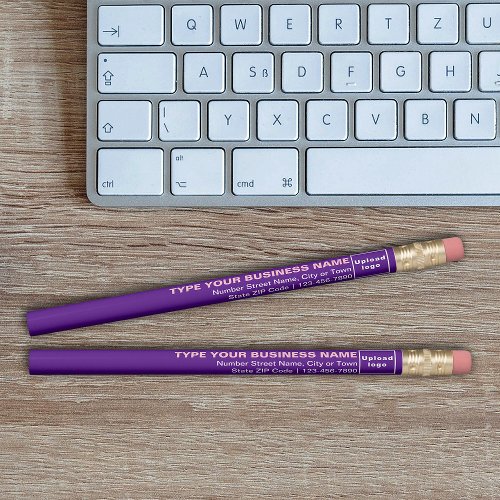 Business Brand on Purple Pencil