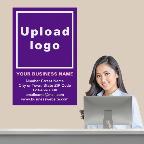 Business Brand on Purple Poster