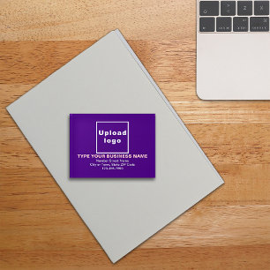 Business Brand on Purple Rectangle Paperweight
