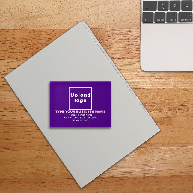 Business Brand on Purple Rectangle Paperweight (Build brand name awareness. Your business brand on purple rectangle paperweight.)