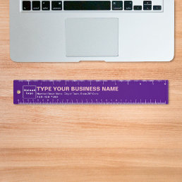 Business Brand on Purple Ruler