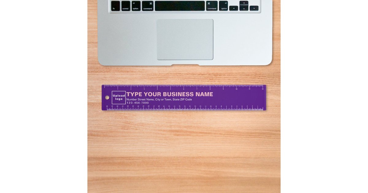Business Brand on Purple Ruler | Zazzle