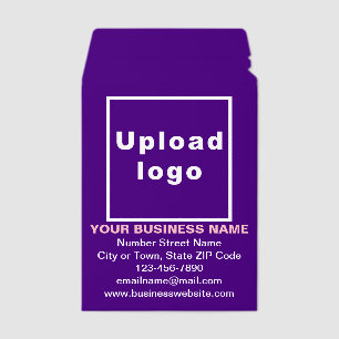 Business Brand on Purple Shipping Envelope Mailer