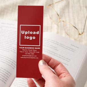 Business Brand on Red Bookmark