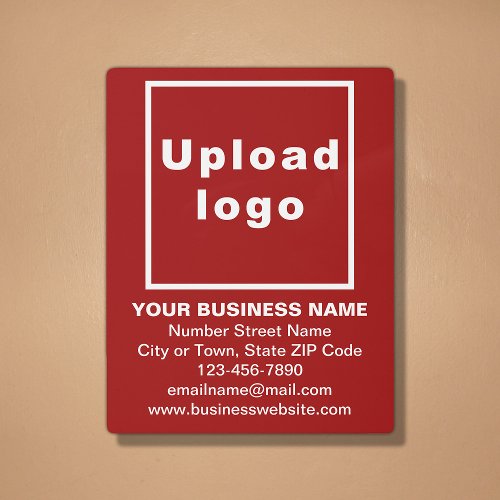 Business Brand on Red Metal Wall Art