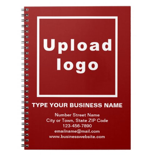 Business Brand on Red Notebook