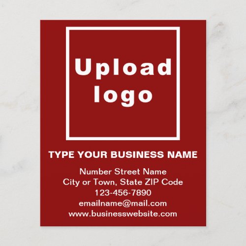 Business Brand on Red Paper Sheet 