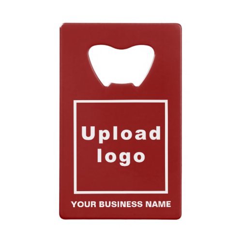 Business Brand on Red Rectangle Bottle Opener