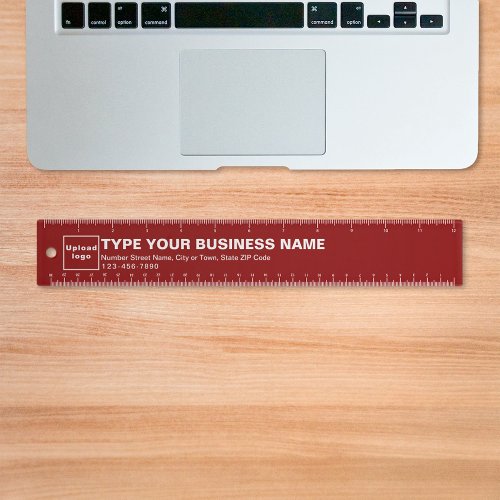 Business Brand on Red Ruler