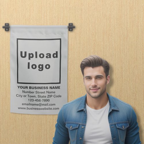 Business Brand on Single_Sided Print Gray Garden Flag