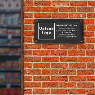 Business Brand on Small Black Banner
