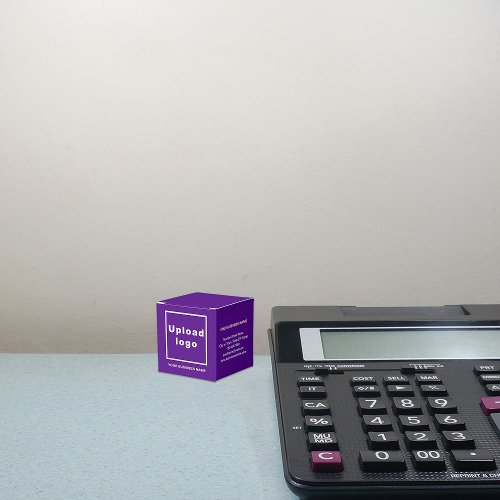 Business Brand on Small Purple Color Box