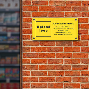 Business Brand on Small Yellow Banner