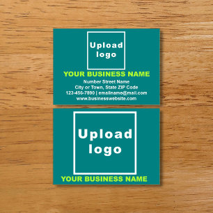 Business Brand on Teal Green Calling Card