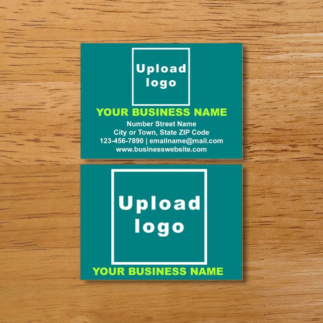 Business Brand on Teal Green Calling Card (Creator Uploaded)