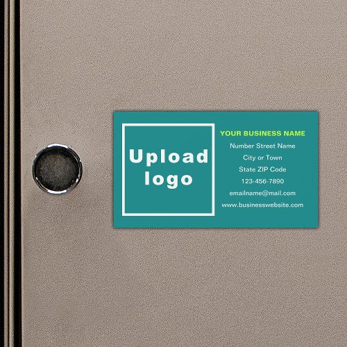 Business Brand on Teal Green Magnetic Card