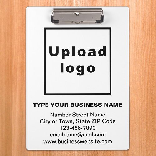 Business Brand on White Clipboard