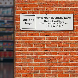 Business Brand on White Long Banner
