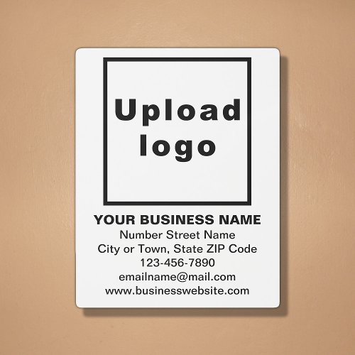 Business Brand on White Metal Wall Art