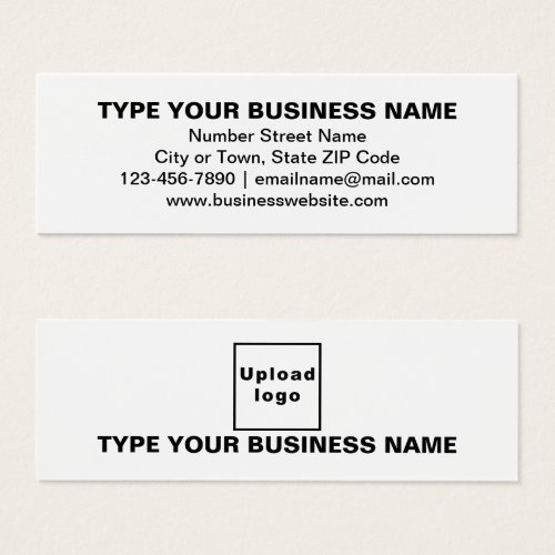 Business Brand on White Mini Profile Card