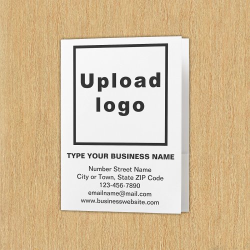 Business Brand on White Pocket Folder