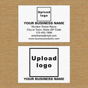 Business Brand on White Rectangle Enclosure Card