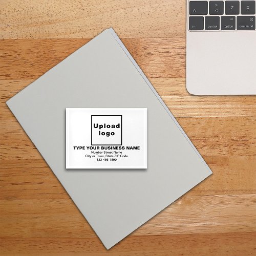 Business Brand on White Rectangle Paperweight