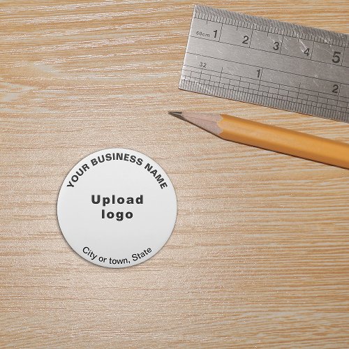Business Brand on White Round Shape Eraser