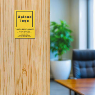 Business Brand on Yellow Acrylic Print