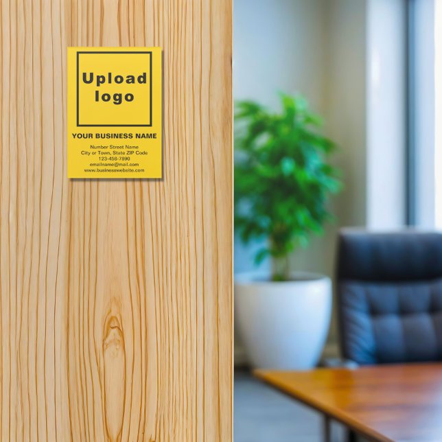 Business Brand on Yellow Acrylic Print (Yellow acrylic print with your business brand)