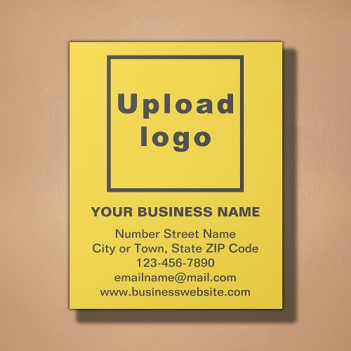 Business Brand on Yellow Gallery Wrap
