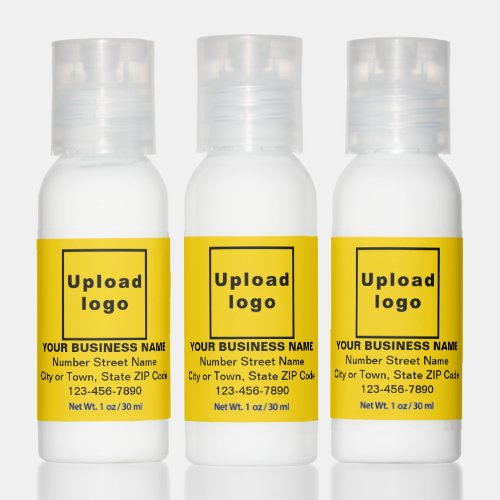 Business Brand on Yellow Label of Hand Lotion