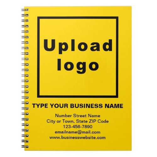 Business Brand on Yellow Notebook