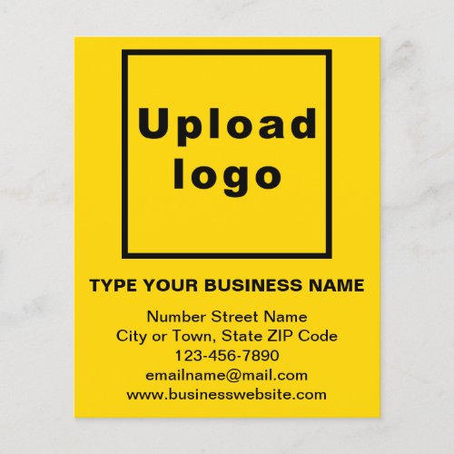 Business Brand on Yellow Paper Sheet 