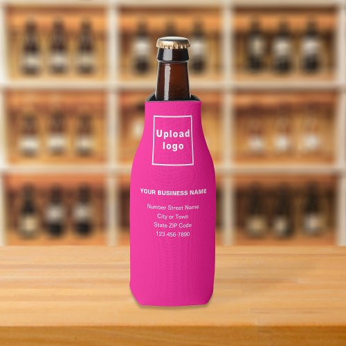 Business Brand Pink Bottle Cooler