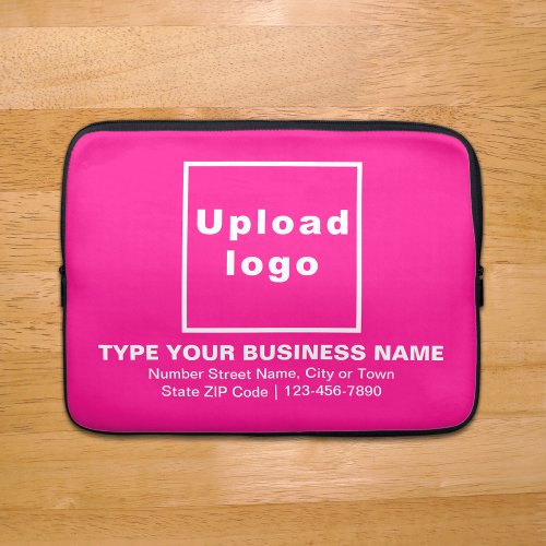 Business Brand Pink Laptop Sleeve