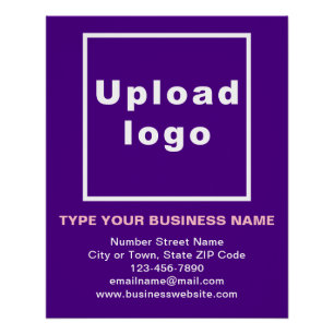 Business Brand Purple Glossy Poster
