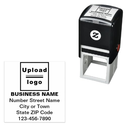 Business Brand Square Shape Self Inking Stamp